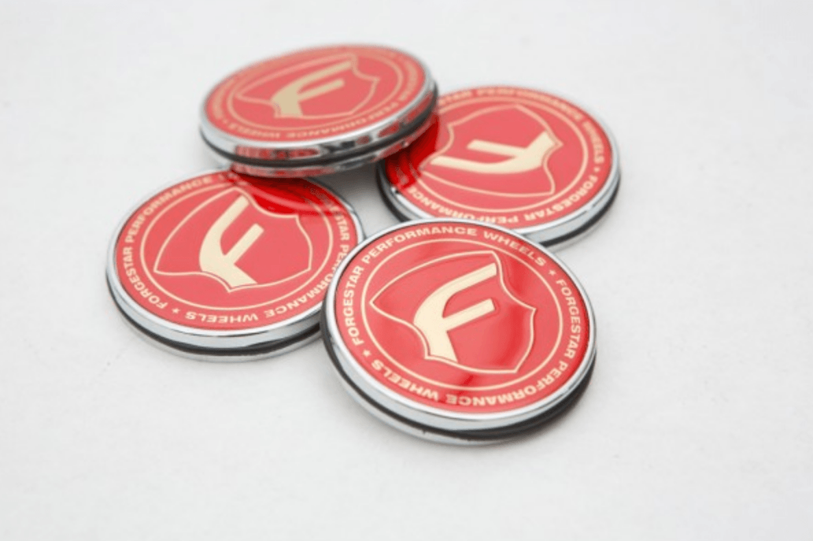 Circle Red Center Logo - Forgestar Limited Red Center Cap - Wheel Lab