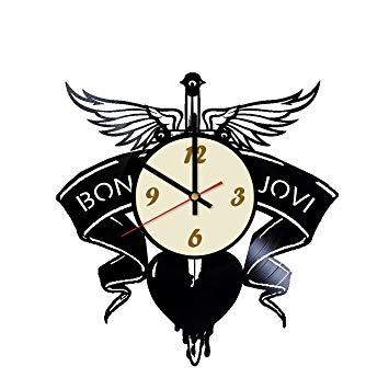 Bon Jovi Original Logo - Amazon.com: La Bella Casa Bon Jovi Logo Vinyl Wall Clock - Get ...