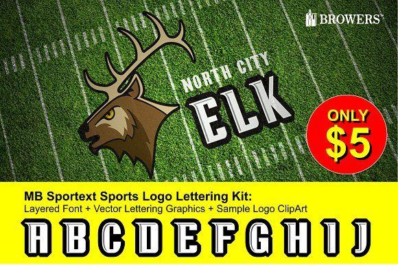 Lettering Only Logo - Sports Logo Lettering Kit ~ Fonts ~ Creative Market