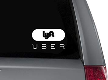 Uber Car Service Logo - Full UBER LYFT vinyl decal sticker logo