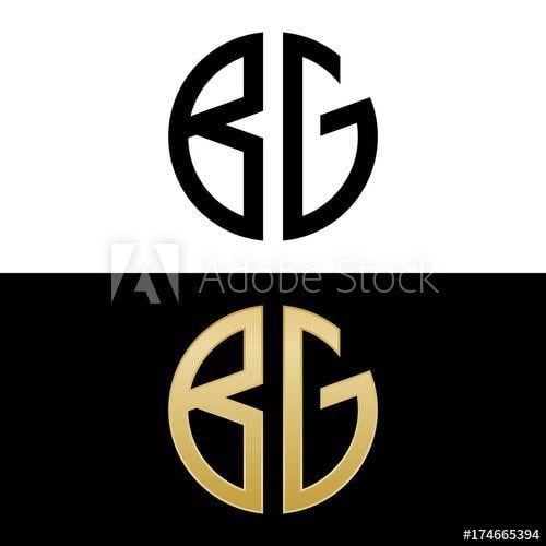 BG Logo - bg initial logo circle shape vector black and gold - Buy this stock ...