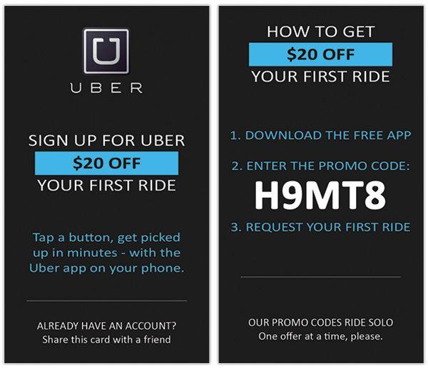 Uber Car Service Logo - Uber Referral Cards : Taxi Driver Voucher with Code