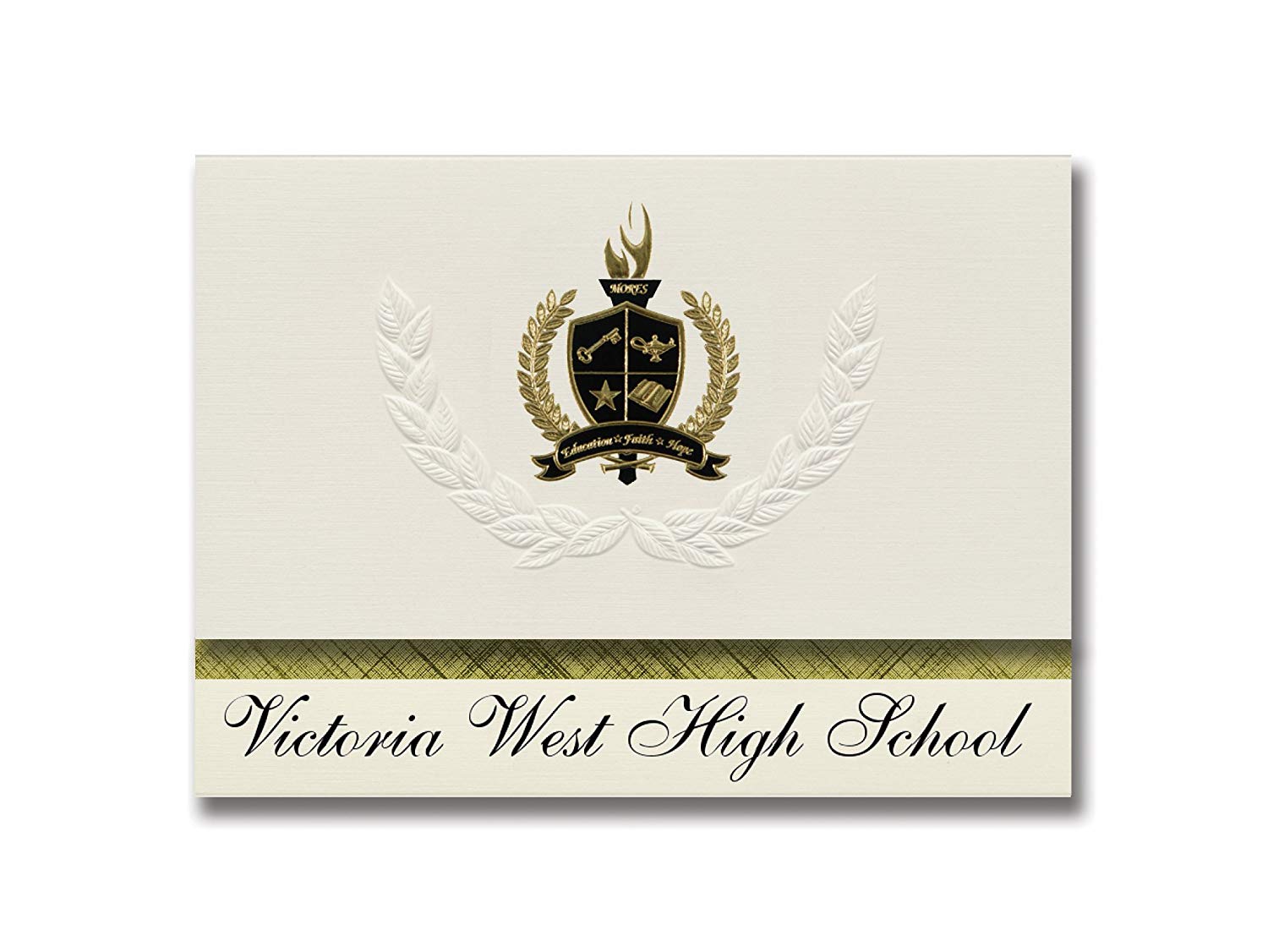 Victoria West High School Logo - Amazon.com : Signature Announcements Victoria West High School