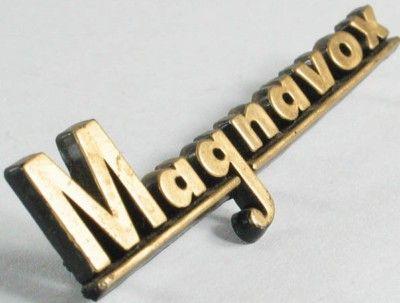 Magnavox Logo - Magnavox Logo Name Plate From Tube Era Amplifier