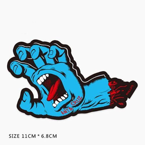Cool Santa Cruz Logo - Santa Cruz Screaming Hand Skateboard Vinyl Sticker Decal – Buy Cool ...