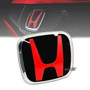 New Honda Civic Logo - NEW Front Honda Black Type-R Style Badge Emblem For Honda Odyssey ...