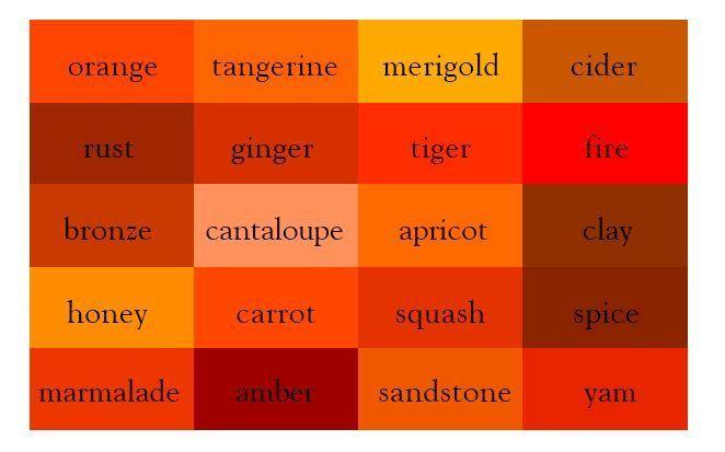 Red Orange Color Logo - Image result for red orange colors names | Thinking Of Home | Orange ...
