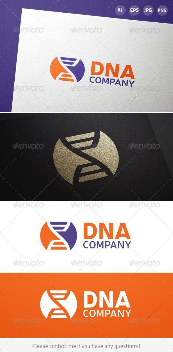 Orange Medical Logo - DNA Science Logo — Vector EPS #logo #orange • Available here ...