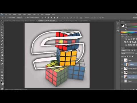 Avi Avatar Logo - How to Make a 3D Clan Logo AVI/Avatar Pop Out In Photoshop - YouTube