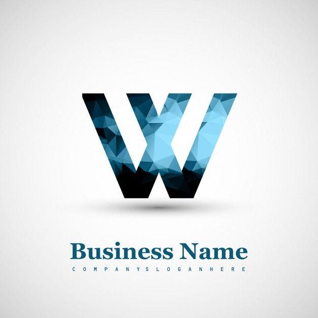 Blue Letter w Logo - Logo of letter w Vector | Free Download