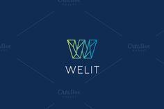 Blue Letter w Logo - 43 Best letter w logo design inspiration images | Logo design ...