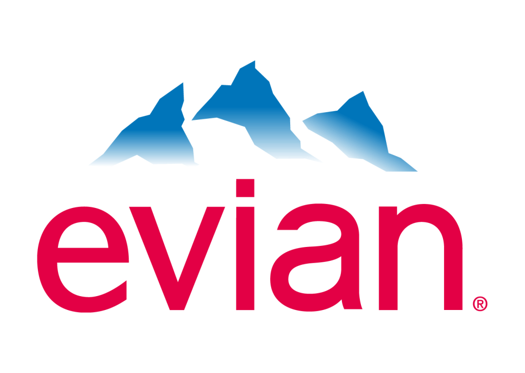 Water Brands Logo - Evian logo blue cloud. 水logo. Logos, Natural spring