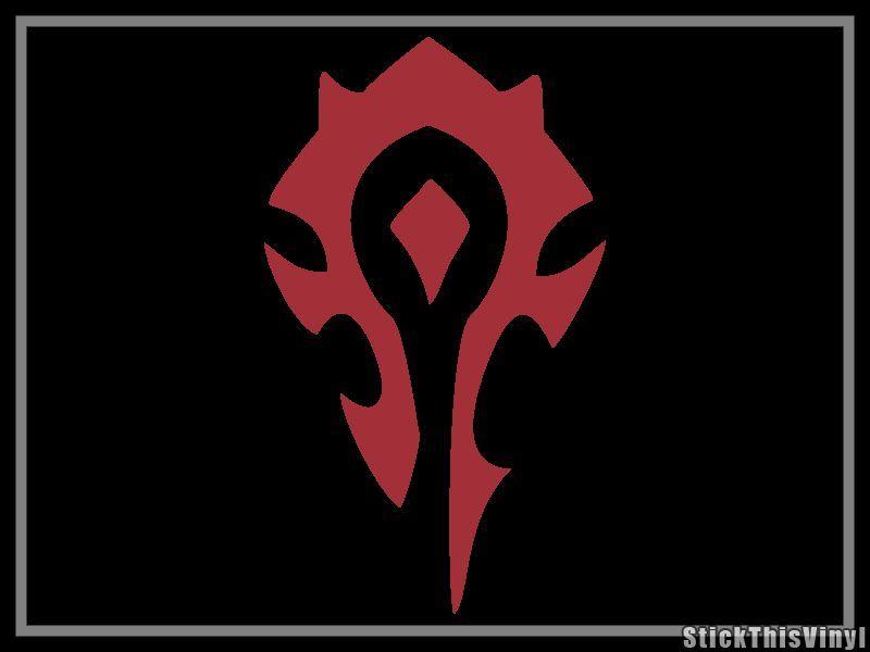 Horde Logo - World of Warcraft WOW Horde Logo Die Cut Sticker (2x) on PopScreen