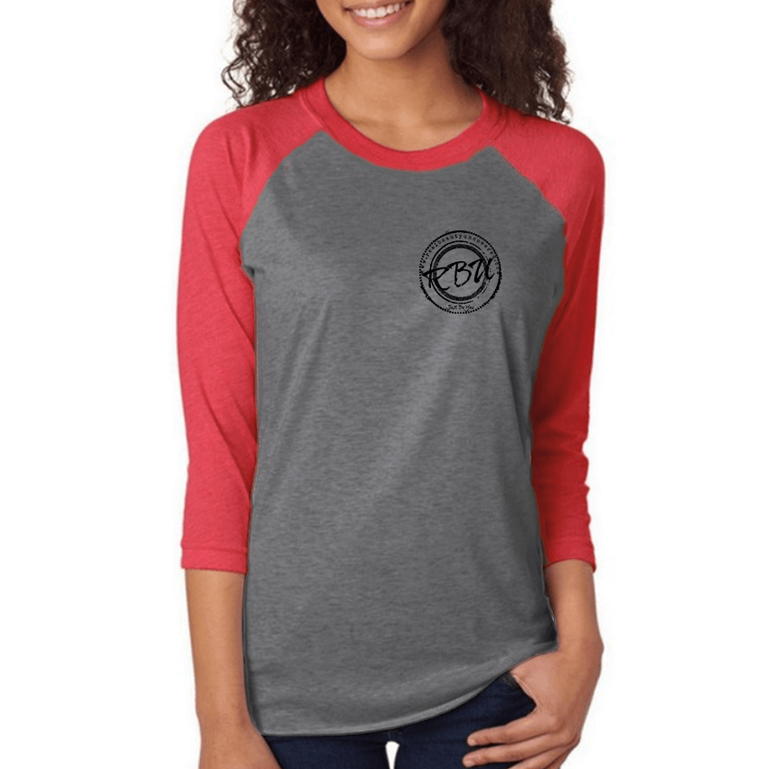 LC Baseball Logo - RBU Just Be You Small Black Logo Baseball Tee — Real Beauty: Uncovered