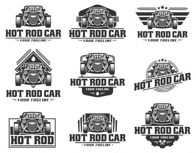 Hot Rod Logo - Hot rod car logo Vector | Premium Download