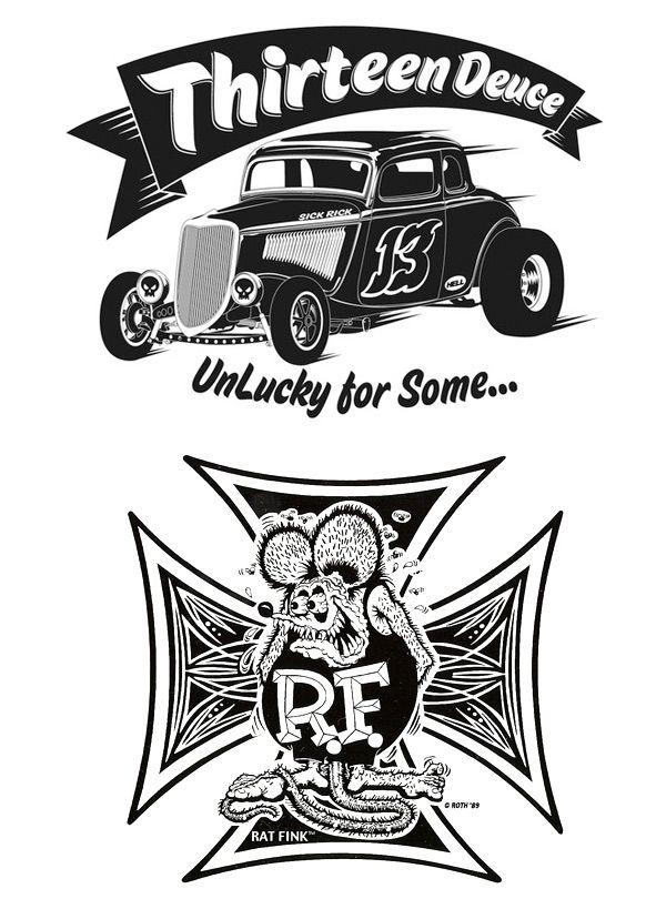 Hot Rod Logo - A collection or Hot Rod culture. Retro Inspiration. Retro Vectors