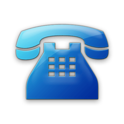 Blue Phone Logo - Blue business phone solid icon Icon and PNG Background