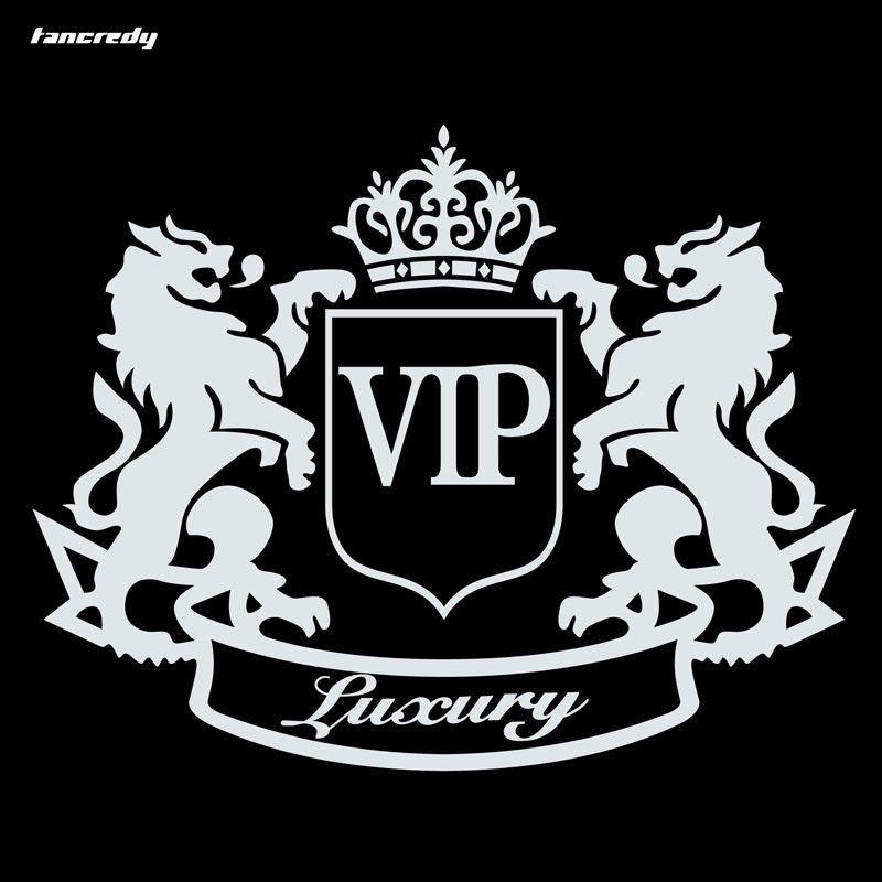 Two Lions Logo - Tancredy The 2nd Half Price 3D Car Styling Stickers Two Lions VIP ...