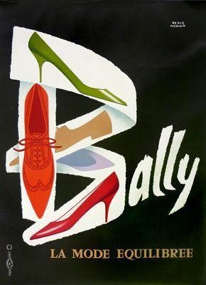 Bally Shoes Logo - Tags: 1960s 1961 advertising bally fashion herve morvan shoe shoes ...