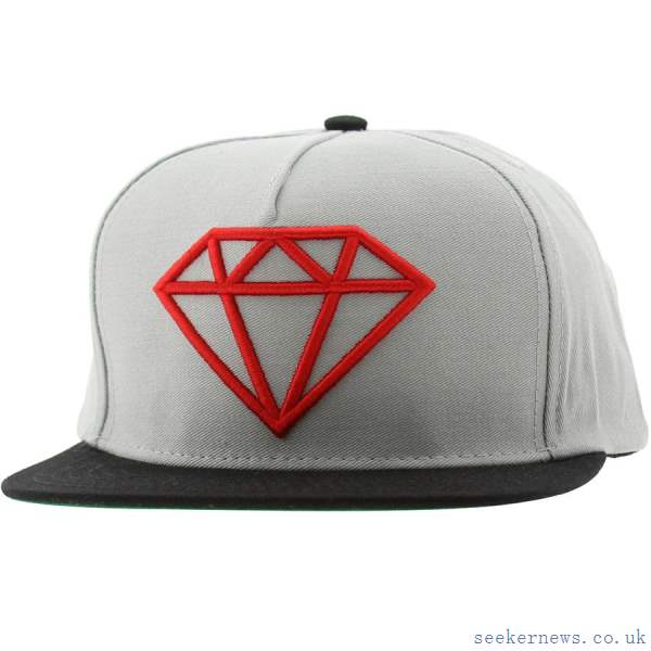 Diamond Co Logo - Red Black Grey Diamond Co Rock Logo Snapback Cap Rocklogogrd Cheap