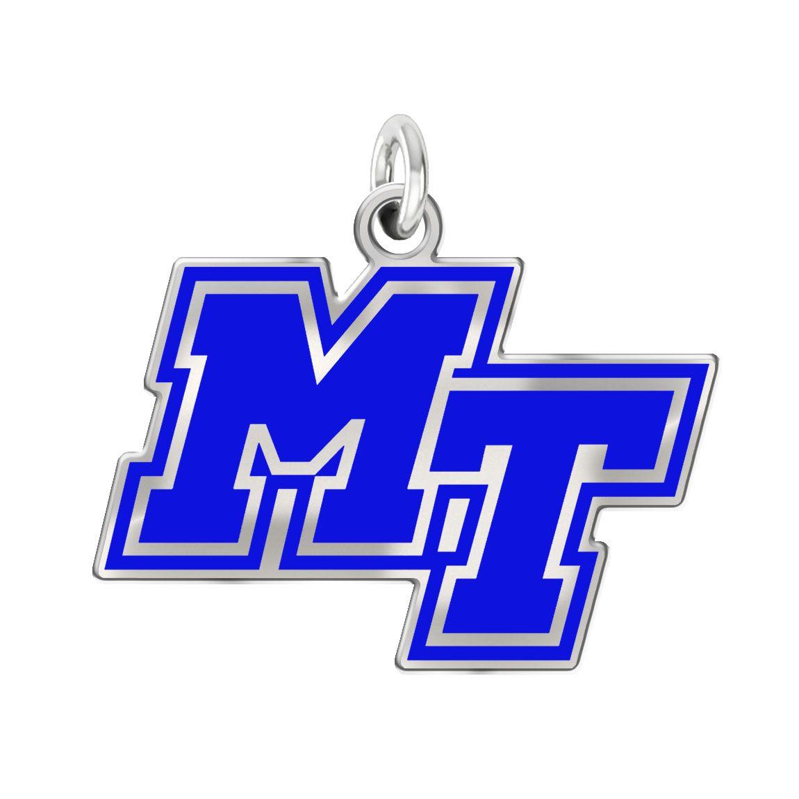 Blue Raiders Logo - Middle Tennessee State Blue Raiders Logo Charm