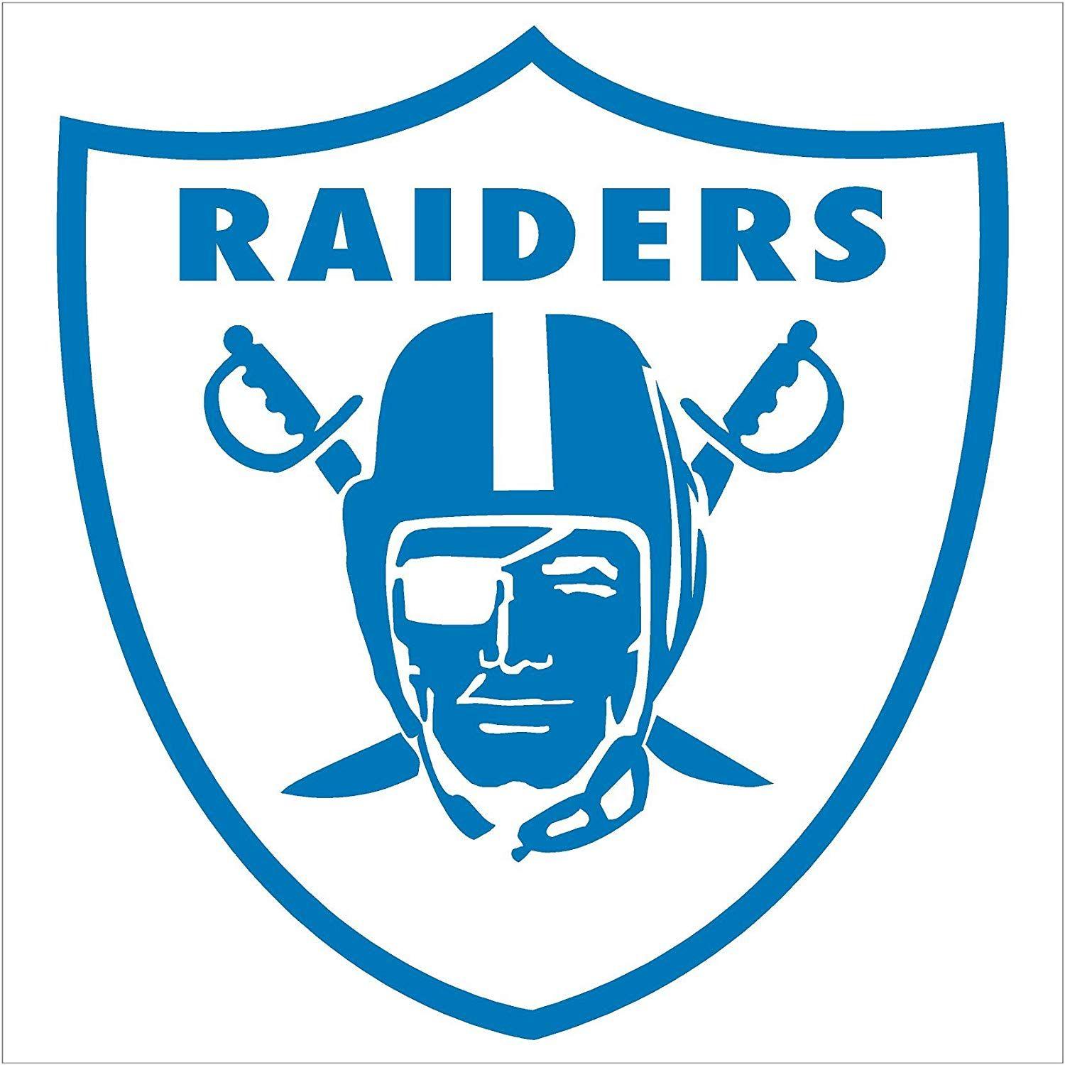 Blue Raiders Logo - Amazon.com: customdecaltattooz Oakland Raiders Emblem Car Window ...