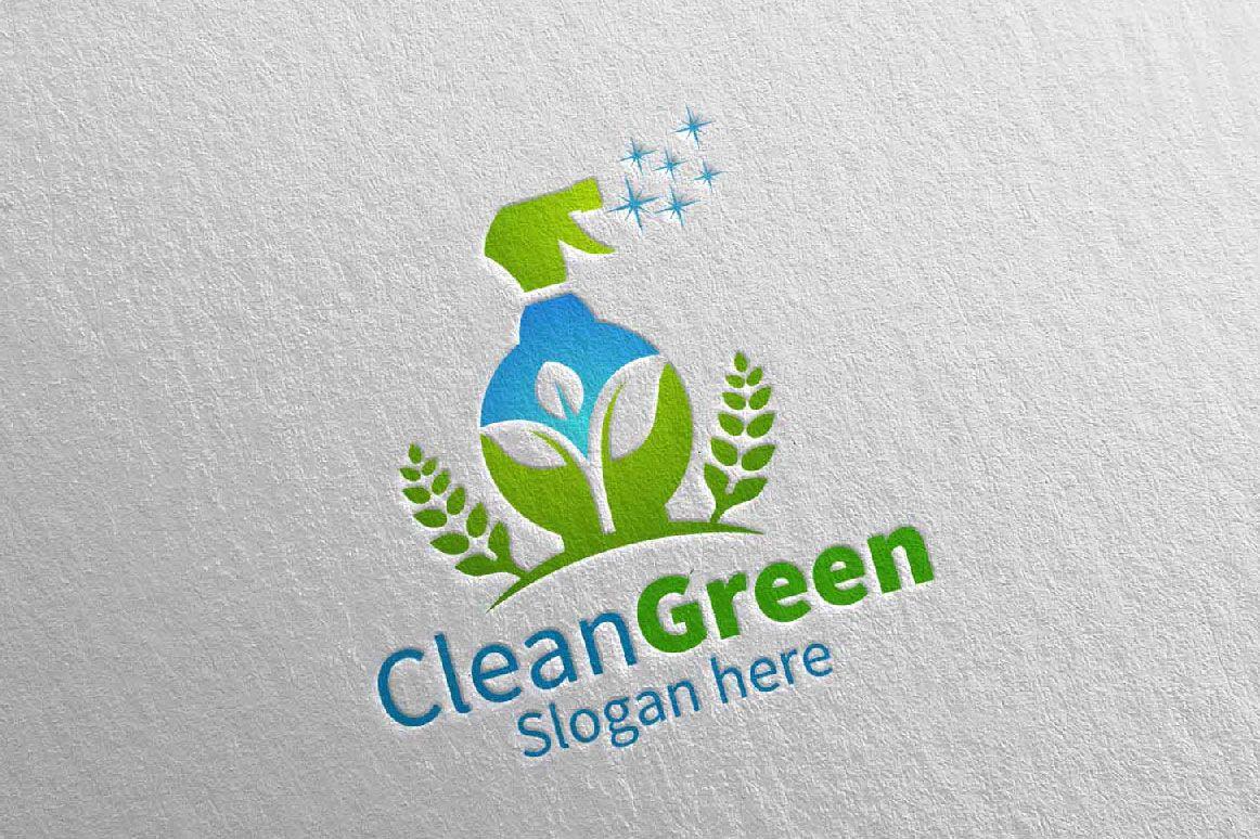 Eco-Friendly Logo - Cleaning Service Logo Eco Friendly