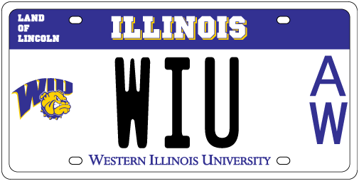 Western Illinois University Logo - Collegiate - Western Illinois University License Plates