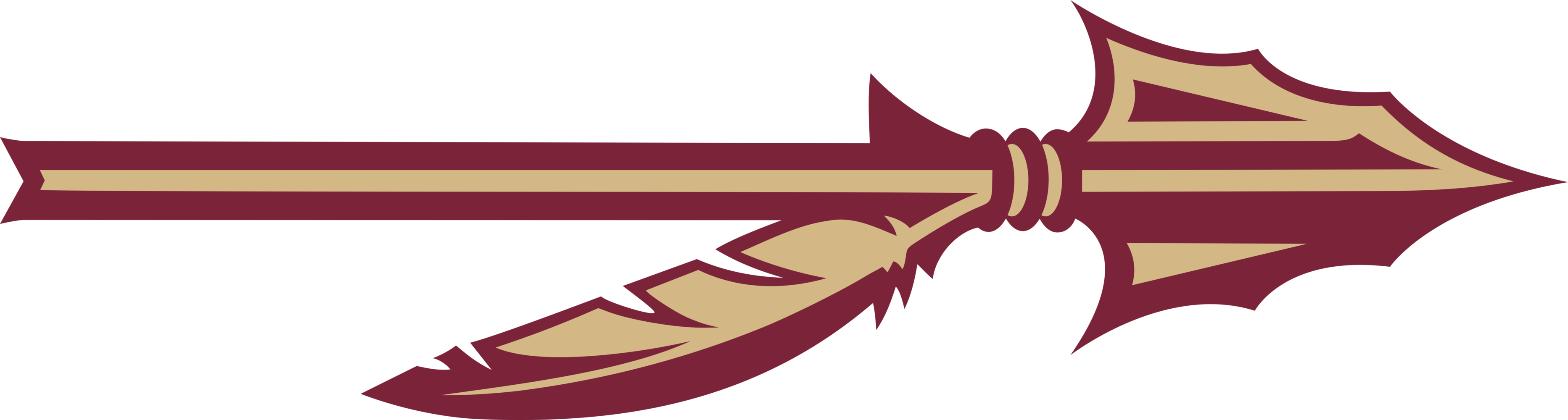 Arrow Spear Logo - New FSU Spear and Pattern Creamer's Sports Logos
