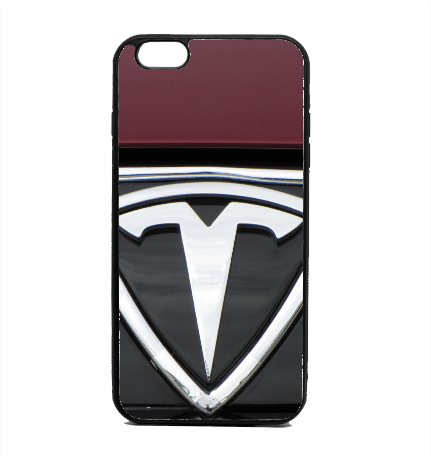 Silver Phone Logo - Tesla Logo Silver Phone Case for iPhone & Galaxy - ArtishUp