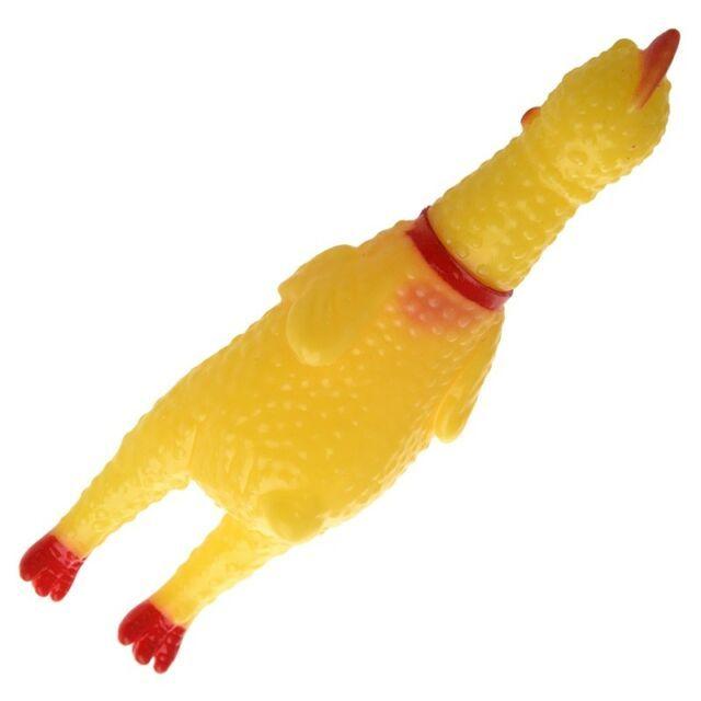 Red and Yellow Chicken Logo - Yellow Red Soft Plastic Squeeze Shrilling Chicken Toy B7a1 M1j1 | eBay
