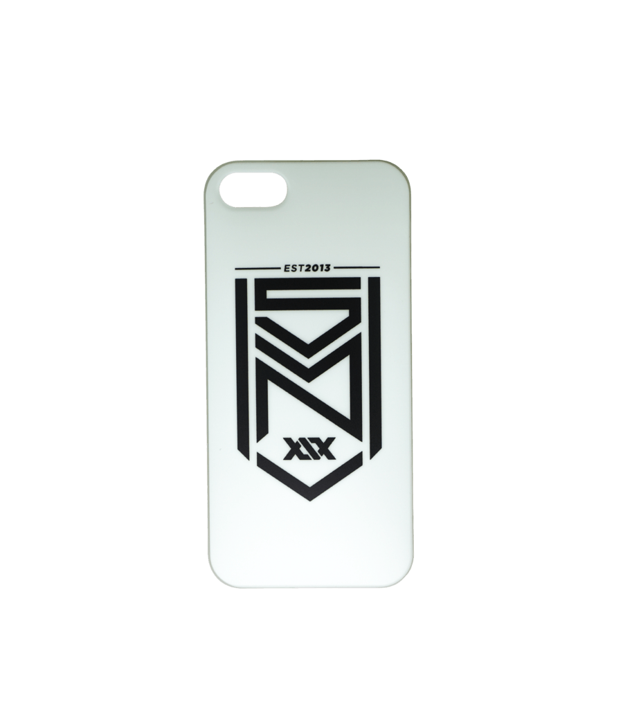 Silver Phone Logo - Crest Logo Matte White iPhone Case