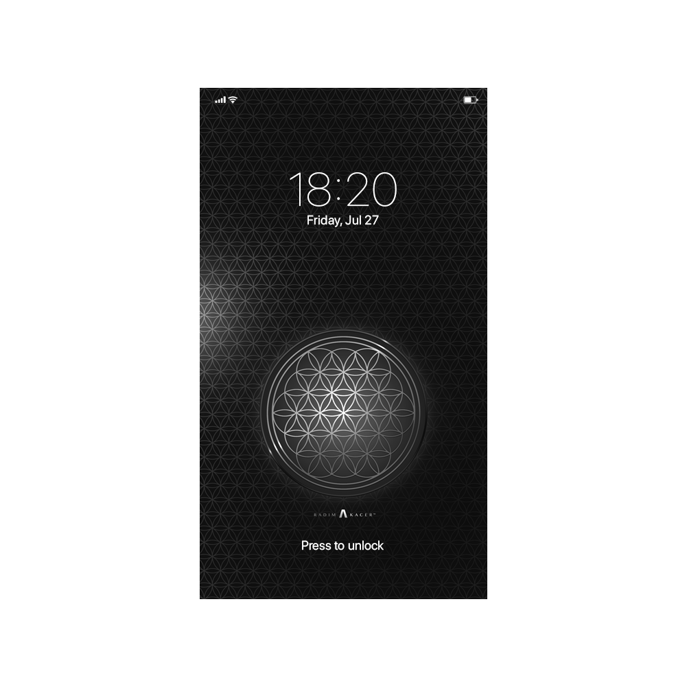 Silver Phone Logo - Flower Of Life Silver