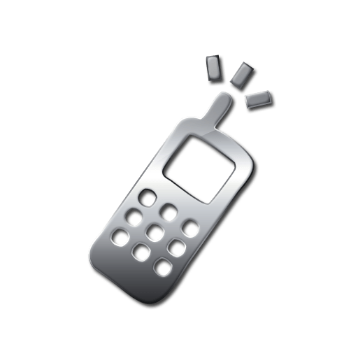 Silver Phone Logo - Cell Phone Transparent Png Icon and PNG Background