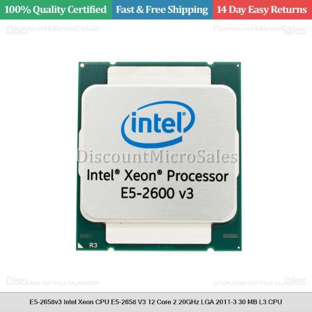 Intel Xeon E5 Logo - Intel Xeon E5 2658 V3 QS CPU Haswell 2.2 GHz 12 Core 30 MB L3