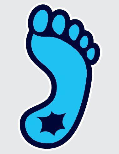 Tarheal Logo - Amazon.com: North Carolina Tar Heels TAR HEEL FOOT LOGO 5