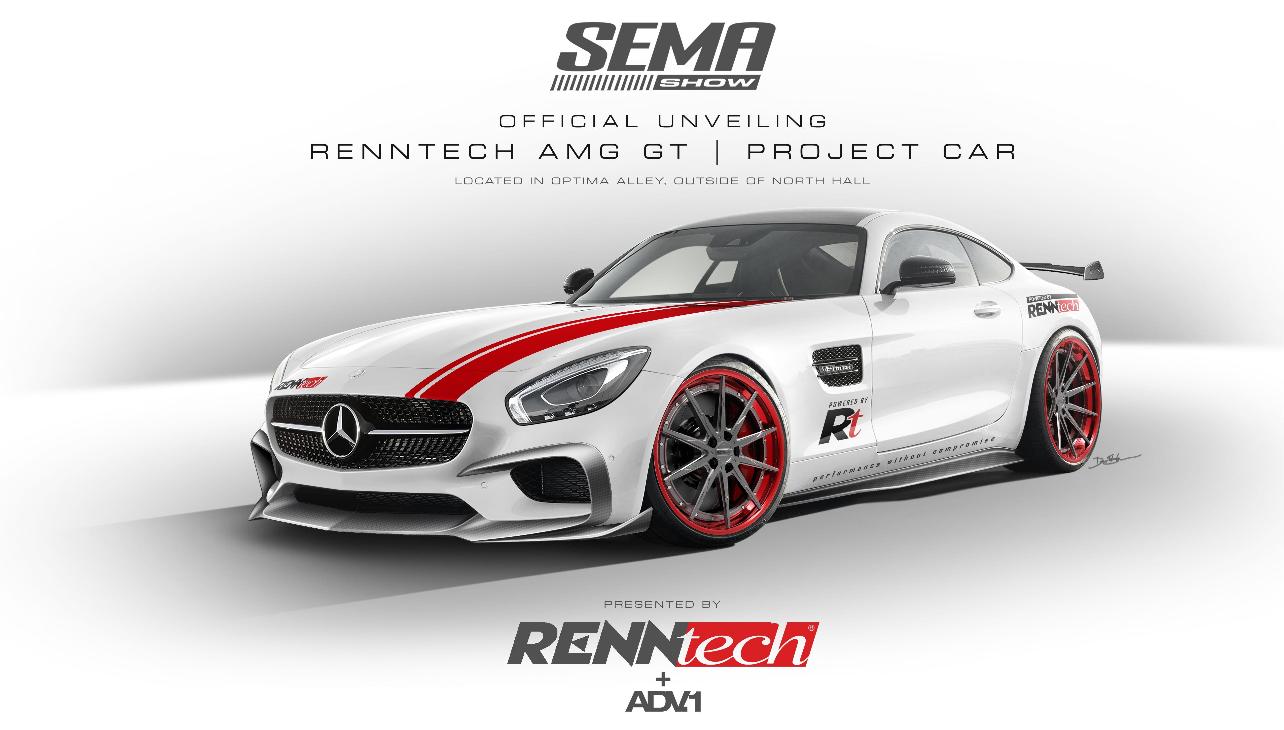 Mercedes AMG GT Logo - RENNtech Previews Modified Mercedes-AMG GT for SEMA 2015 - GTspirit