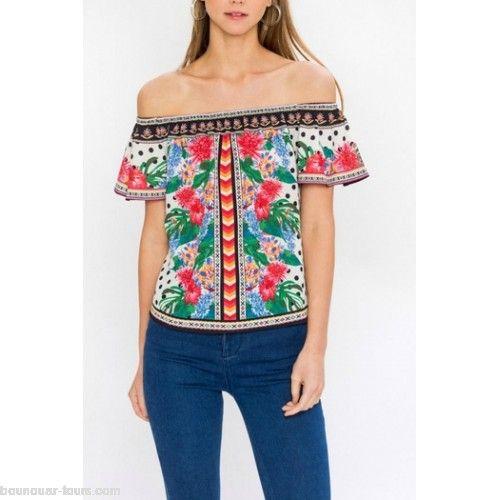 Flying Tomato Clothing Logo - Flying Tomato Women's Clothing Off-The-Shoulder Blouse 100 ...