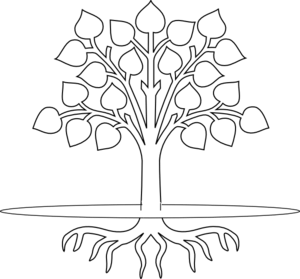 Black and White Tree with Roots Logo - Tree Roots Black And White Clipart