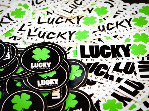 Lucky Scooters Logo - Lucky Stickers. Pro Scooter Stickers