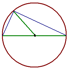 Circle into Triangle Logo - Circle Theorems GCSE Revision