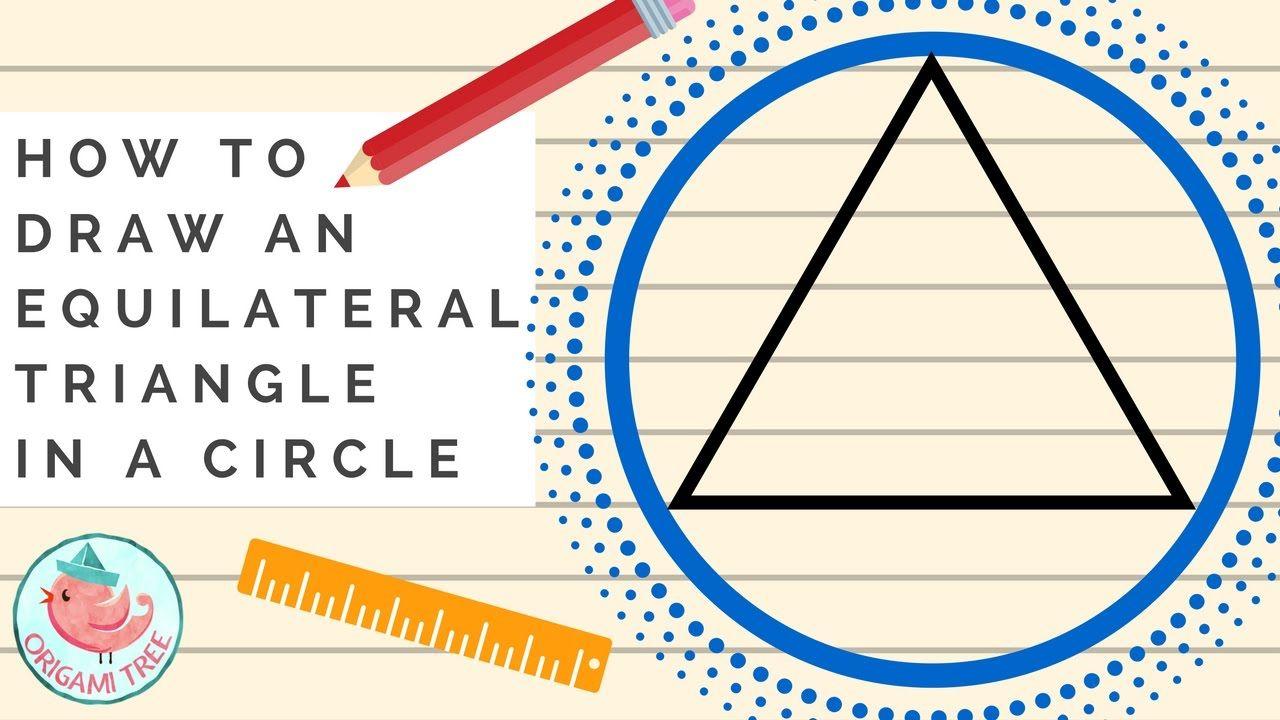 Circle into Triangle Logo - EASY How to Draw A Triangle Inside A Circle (Constructing ...