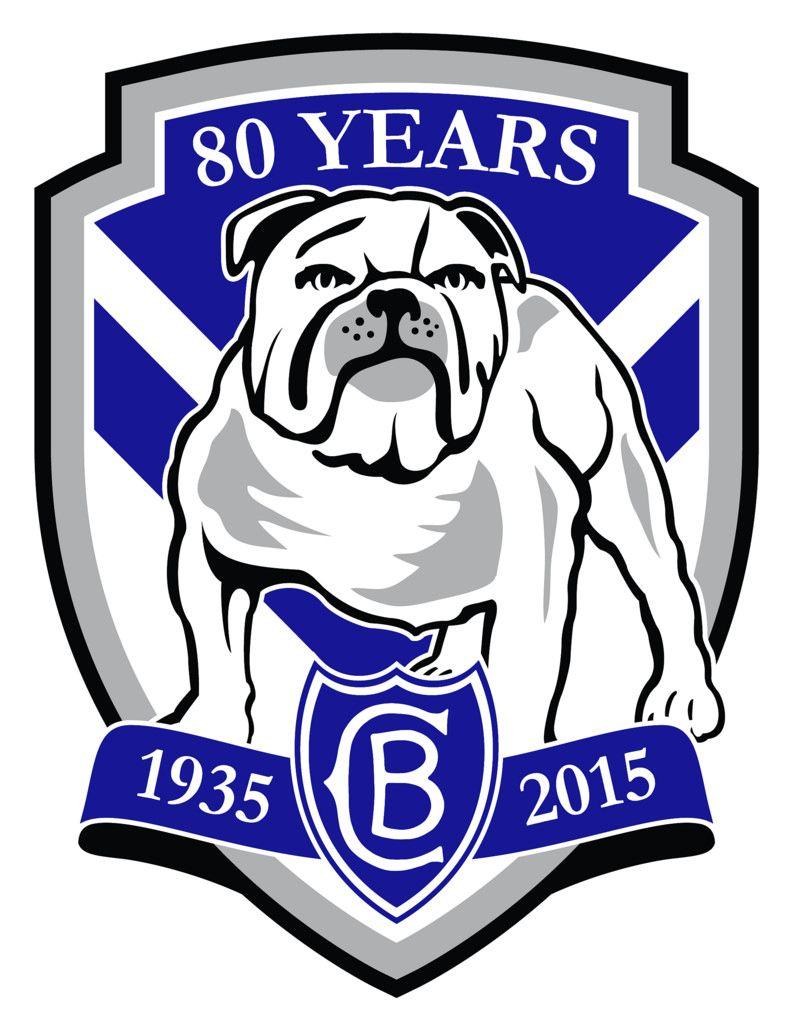 Bulldogs Logo - Canterbury Bankstown Bulldogs 80 Years Royal Blue Logo