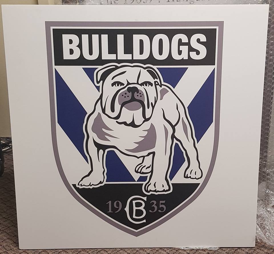 Bulldogs Logo - Canterbury-Bankstown Bulldogs logo wall hanging - Men of League ...