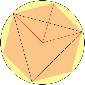 Circle into Triangle Logo - A regular hexagon and an equilateral triangle in a circle - Math Central