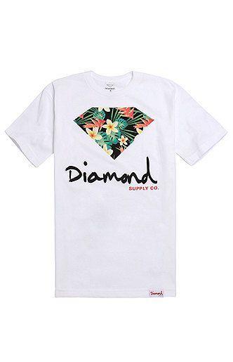 Diamond Co Logo - Diamond Supply Co Maui Script Logo T Shirt. Diamond Co. Supply