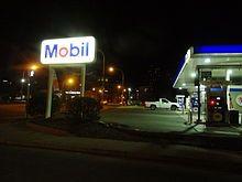 Mobil Gas Station Logo - Mobil