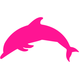 Transparent Pink Dolphin Logo - Deep pink dolphin icon deep pink dolphin icons
