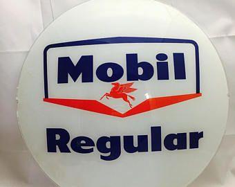 Mobil Gas Station Logo - Mobil gas logo | Etsy