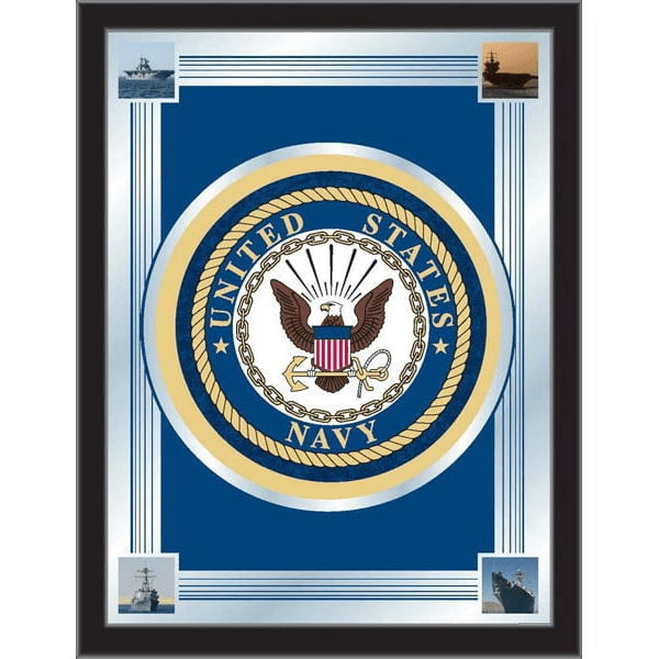 Official Military Logo - U.S. Navy Logo Mirror 17x22 w/ Official Military Logo